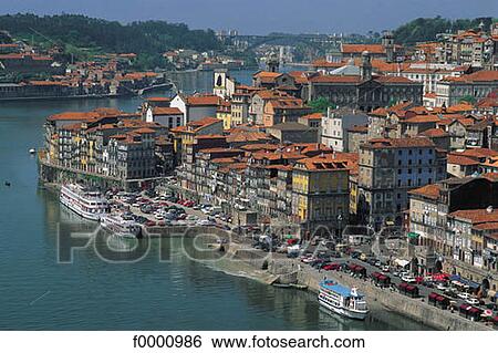 Stock Photograph - general view, Portugal, Europe, Douoro, Porto, exterior. Fotosearch