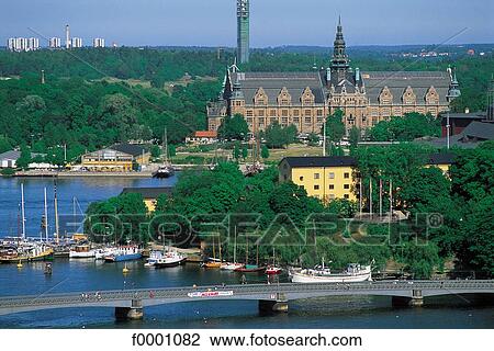 Stock Image - general view, Sweden, Europe, Djurgarden, Stockholm, exterior. Fotosearch