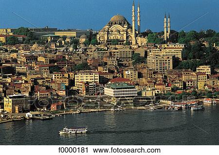general view, Turkey, Middle East, town, city, Bosporus, Istanbul View Large Photo Image Stock Image - general view, Turkey, Middle East, town, city, Bosporus, Istanbul. Fotosearch