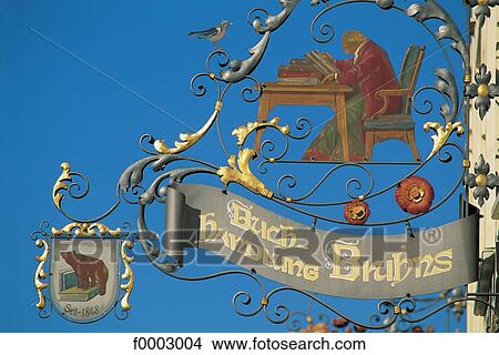 Germany, Europe, shop sign, Bavaria, Fussen, exterior View Large Photo Image Picture - Germany, Europe, shop sign, Bavaria, Fussen, exterior. Fotosearch