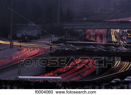 highway, road, car, traffic jam, traffic, going out of work, night View Large Photo Image Stock Image - highway, road, car, traffic jam, traffic, going out of work, night. Fotosearch