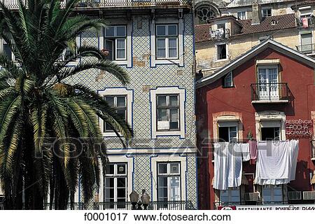 Stock Photo - house, front, Portugal, Europe, Cascais, exterior. Fotosearch