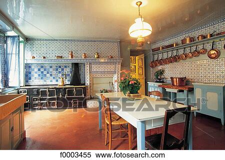 house, inside, indoors, kitchen, Europe, France View Large Photo Image Stock Photography - house, inside, indoors, kitchen, Europe, France. Fotosearch
