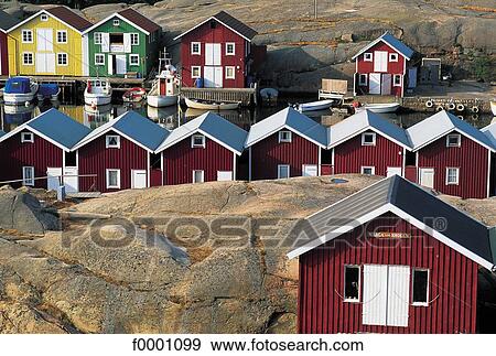 house, Sweden, Europe, Smogen, exterior, open air View Large Photo Image Stock Photo - house, Sweden, Europe, Smogen, exterior, open air. Fotosearch