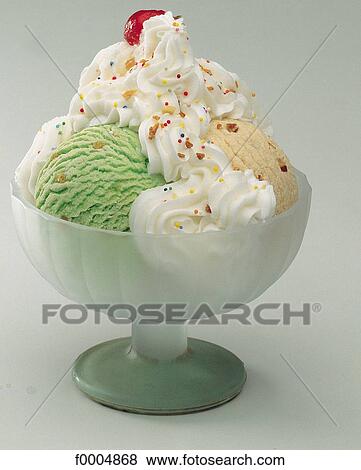 indoors, ice cream, inside, whipped cream, dessert, aliment View Large Photo Image Stock Photo - indoors, ice cream, inside, whipped cream, dessert, aliment. Fotosearch