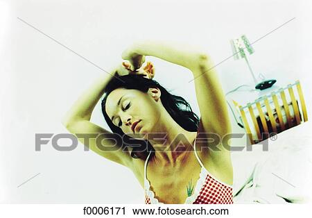 inside, indoors, people, woman, women, dark hair View Large Photo Image Stock Image - inside, indoors, people, woman, women, dark hair. Fotosearch