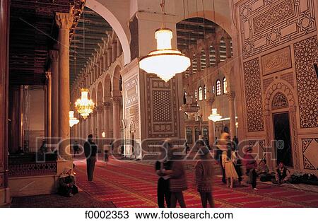 Islam, inside, indoors, Syria, Middle East, Islamic architecture, Damascus View Large Photo Image Stock Image - Islam, inside, indoors, Syria, Middle East, Islamic architecture, Damascus. Fotosearch