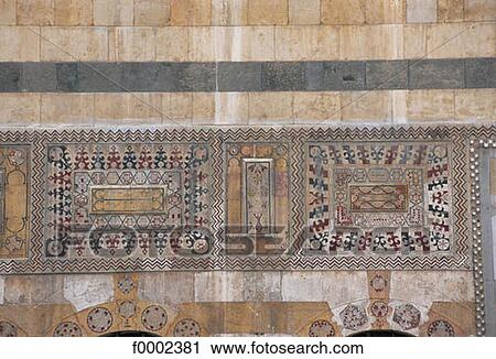 Stock Image - islamic art, tile, ceramic, tile, ceramic, Syria, Middle East. Fotosearch