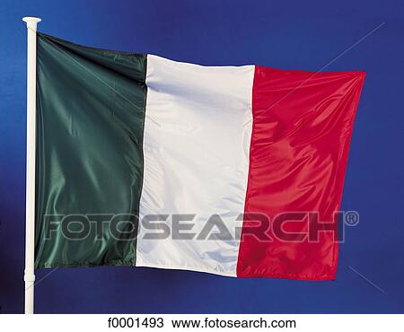 Italian flag, exterior, open air View Large Photo Image Stock Image - Italian flag, exterior, open air. Fotosearch