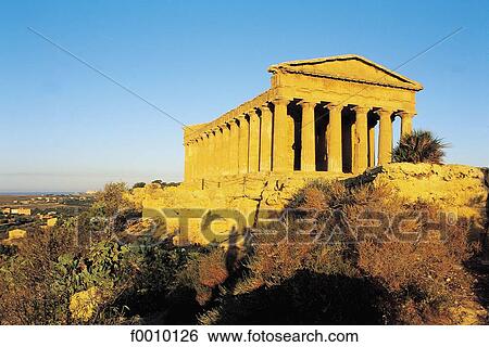 Stock Photograph - Italy, Sicily, Europe, exterior, open air, travel, travel architecture. Fotosearch