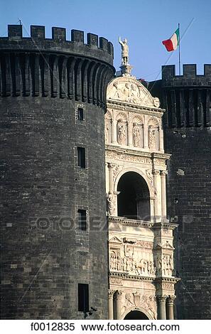 Stock Photography - Italy, travel, travel Europe, Campania, Naples, exterior, open air. Fotosearch