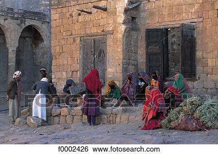 market, Yemen, Middle East, group, people, At Tawilla View Large Photo Image Stock Photograph - market, Yemen, Middle East, group, people, At Tawilla. Fotosearch