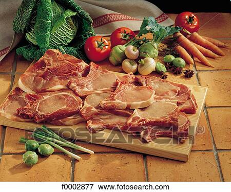 meat, pork, pork chop, raw meat, aliment, inside View Large Photo Image Stock Photo - meat, pork, pork chop, raw meat, aliment, inside. Fotosearch