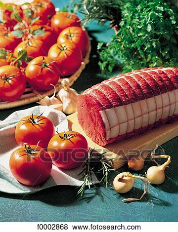 meat, roast beef, raw meat, tomato, tomatoes, beef, red meat View Large Photo Image Stock Photo - meat, roast beef, raw meat, tomato, tomatoes, beef, red meat. Fotosearch