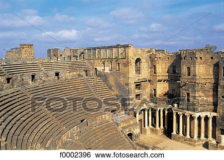 Middle East, vestige, Syria, antiquity, ruin, archeological site, amphitheatre View Large Photo Image Stock Photograph - Middle East, vestige, Syria, antiquity, ruin, archeological site, amphitheatre. Fotosearch