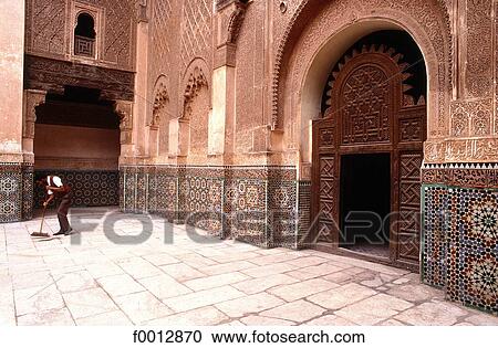 Stock Image - Morocco, Northern Africa, travel, travel exterior, open air, Marrakesh, architecture. Fotosearch