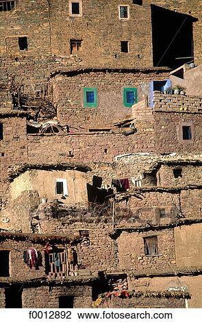 Morocco, Northern Africa, travel, travel exterior, open air, Haut Atlas View Large Photo Image Stock Image - Morocco, Northern Africa, travel, travel exterior, open air, Haut Atlas. Fotosearch