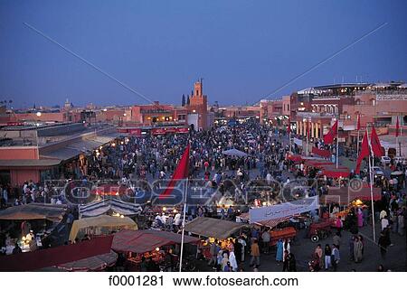 night, general view, Morocco, Northern Africa, Marrakesh, Jemaa El Fna Square, square View Large Photo Image Stock Image - night, general view, Morocco, Northern Africa, Marrakesh, Jemaa El Fna Square, square. Fotosearch