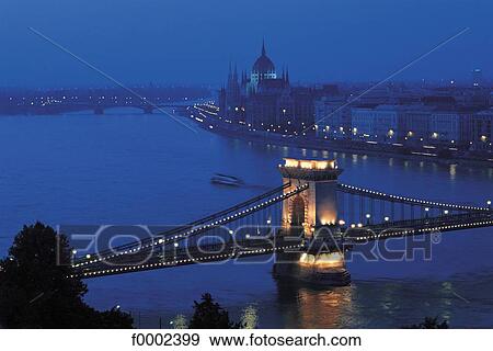 night, Hungary, Europe, Budapest, Danube, Houses of Parliament, Chains bridge View Large Photo Image Stock Photo - night, Hungary, Europe, Budapest, Danube, Houses of Parliament, Chains bridge. Fotosearch