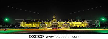 Stock Photo - night, lighting, France, French, French Europe, monument, Ile de France. Fotosearch