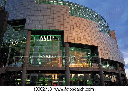 Stock Photo - night, modern architecture, France, French, French Europe, front, opera. Fotosearch