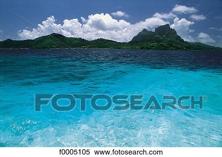Stock Photography - Oceania, Polynesia, escape, paradise, paradisiac, Bora Bora. Fotosearch
