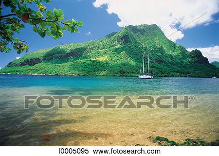 Oceania, Polynesia, landscape, landscapes, scene, scenery View Large Photo Image Stock Photography - Oceania, Polynesia, landscape, landscapes, scene, scenery. Fotosearch