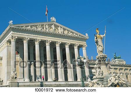 open air, Europe, exterior, Vienna, Houses of Parliament, Austria View Large Photo Image Stock Image - open air, Europe, exterior, Vienna, Houses of Parliament, Austria. Fotosearch