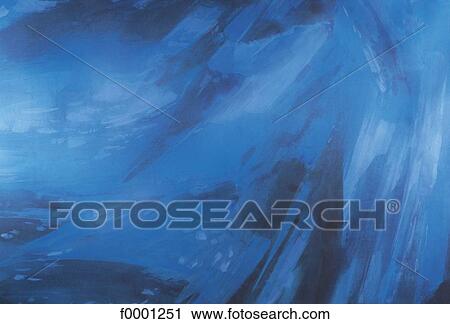 Stock Image - painting, blue, exterior, open air, purity, pure. Fotosearch