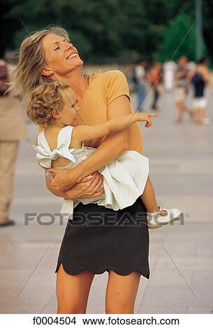 Picture - people, child, children, mother, mummy, mum. Fotosearch