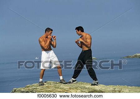 Stock Image - people, exterior, open air, men, sport. Fotosearch