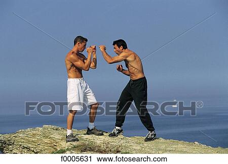 Stock Image - people, exterior, open air, men, sport. Fotosearch