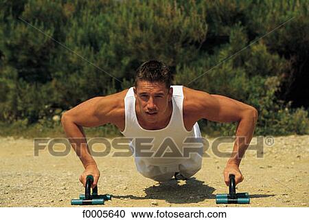 Stock Image - people, exterior, open air, men, sport. Fotosearch