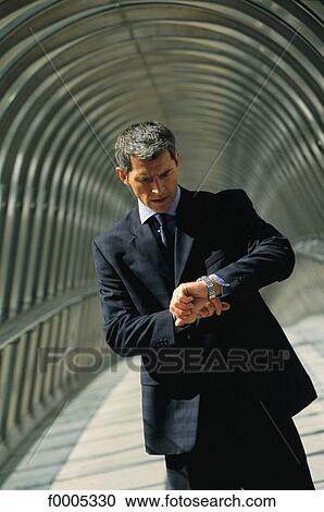 Stock Image - people, exterior, open air, men, businessman. Fotosearch