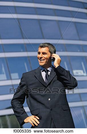 Stock Photography - people, exterior, open air, men, businessman. Fotosearch