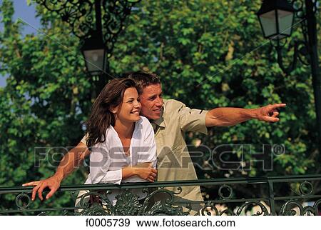 Stock Photo - people, exterior, open air, men, woman. Fotosearch