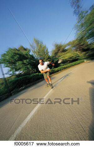 people, exterior, open air, roller blade, sport, sports View Large Photo Image Stock Photo - people, exterior, open air, roller blade, sport, sports. Fotosearch
