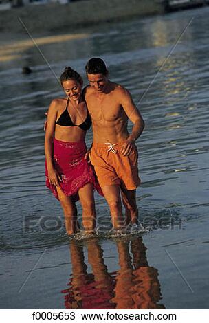 Stock Image - people, exterior, open air, sea, woman, women. Fotosearch