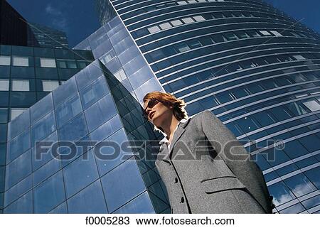 Stock Image - people, exterior, open air, businesswoman, business woman, businesswomen, business women. Fotosearch