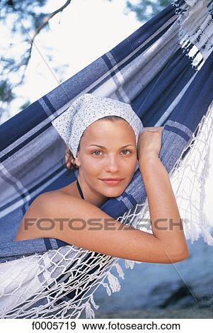people, exterior, open air, vacation, holidays, hammock View Large Photo Image Stock Photo - people, exterior, open air, vacation, holidays, hammock. Fotosearch