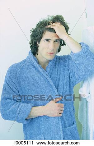 people, men, robe, dark hair, dark-haired View Large Photo Image Stock Image - people, men, robe, dark hair, dark-haired. Fotosearch