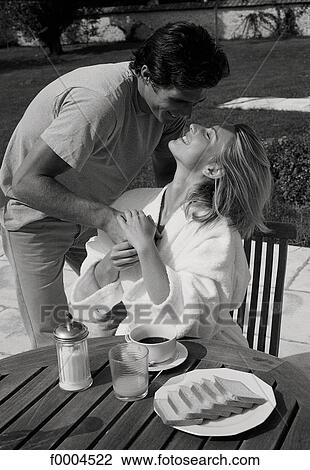 Stock Image - people, men, woman, women, couple, tenderness. Fotosearch