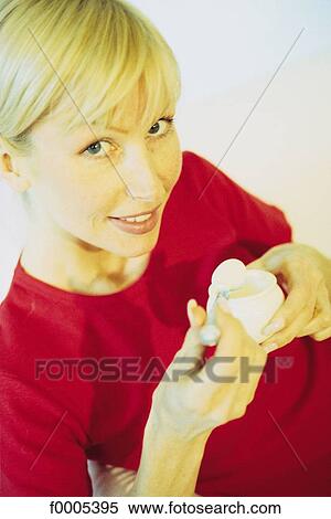 Stock Photography - people, woman, women, inside, indoors, blond hair. Fotosearch
