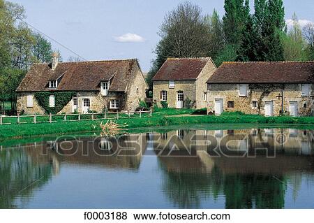 pool, traditional dwelling, half timbered, Normandy, Europe, France, French View Large Photo Image Stock Photo - pool, traditional dwelling, half timbered, Normandy, Europe, France, French. Fotosearch