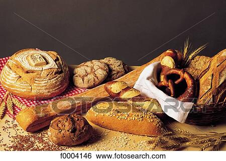 Stock Photograph - pretzel, aliment, farmhouse bread, cereal bread, bread, aliment. Fotosearch