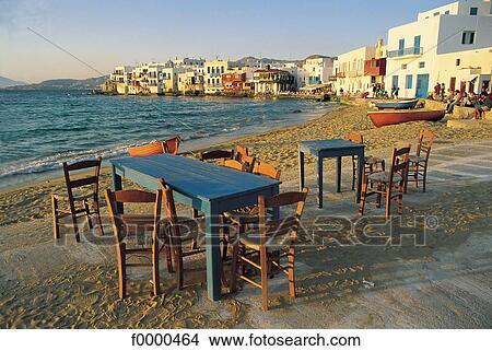 restaurant, cafe terrace, cafe, Greece, Europe, sea, Cyclades View Large Photo Image Picture - restaurant, cafe terrace, cafe, Greece, Europe, sea, Cyclades. Fotosearch