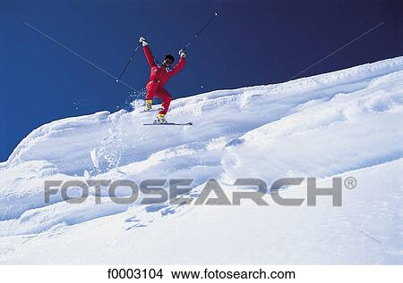 ski, skier, snow, mountain, mountains, leisure, sport View Large Photo Image Picture - ski, skier, snow, mountain, mountains, leisure, sport. Fotosearch