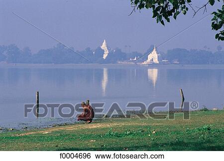 South East Asia, Asia, Burma, Myanmar, Amarapura, river, monk View Large Photo Image Stock Photograph - South East Asia, Asia, Burma, Myanmar, Amarapura, river, monk. Fotosearch