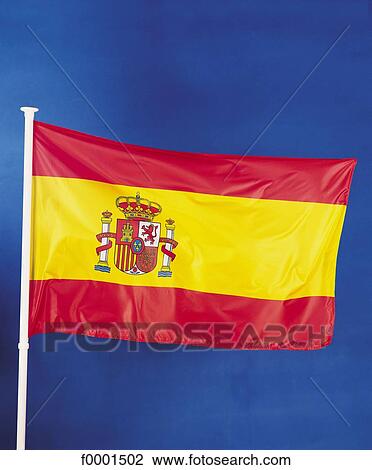 Spanish flag, exterior, open air View Large Photo Image Stock Image - Spanish flag, exterior, open air. Fotosearch