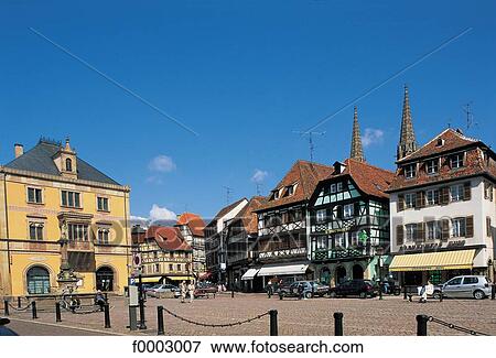 square, house, traditional architecture, traditional dwelling, Alsace, Bas Rhin, Europe View Large Photo Image Stock Photo - square, house, traditional architecture, traditional dwelling, Alsace, Bas Rhin, Europe. Fotosearch